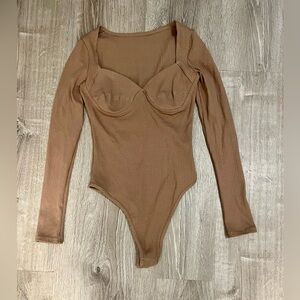 Bustier Bodysuit - Taupe
